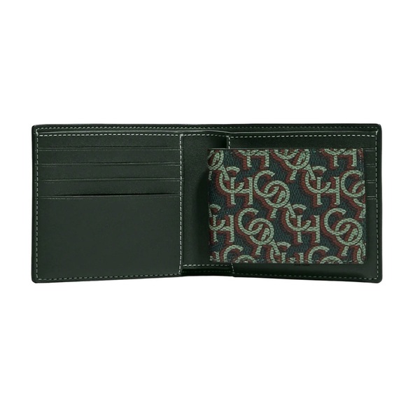Coach Monogram Amazon Green and Brown Men's Wallet - Picture 5 of 10